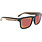 OPTIC NERVE Optic Nerve ONE Mashup Sunglasses - Black Wood Temple/Polarized Gray with Red Mirror