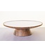 Mango Wood w/Enamel Cake Stand