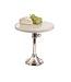 Small Marble & Nickel Adjustable Cake Plate