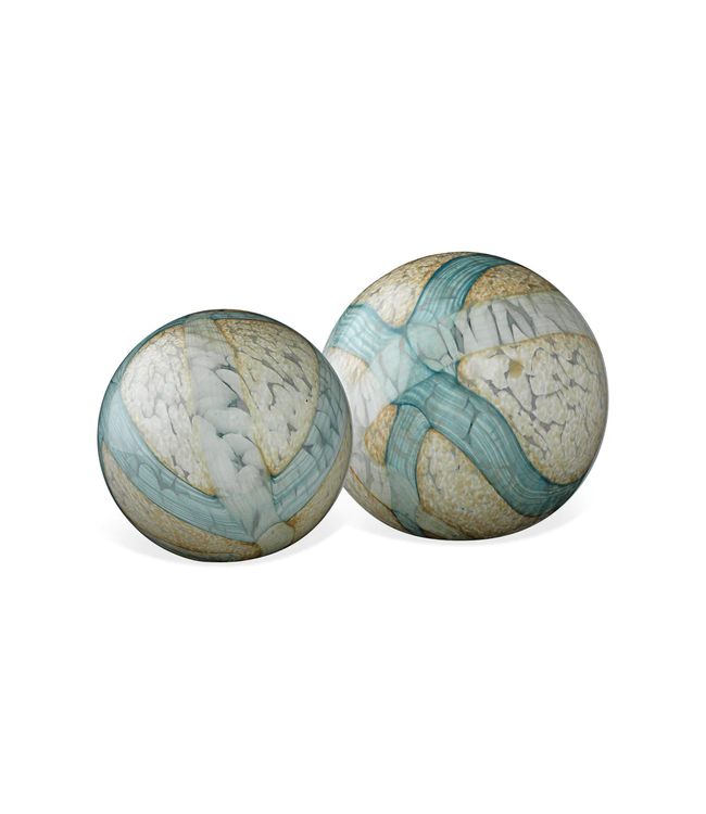 Cosmos Glass Spheres, Set of 2
