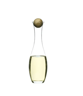 White Wine & Water Carafe with Oak Stopper