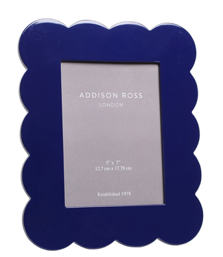 Addison Ross Navy Scalloped Lacquered Frame