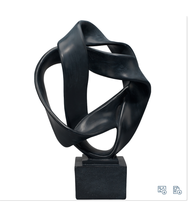 Intertwined Object Stand  - Black