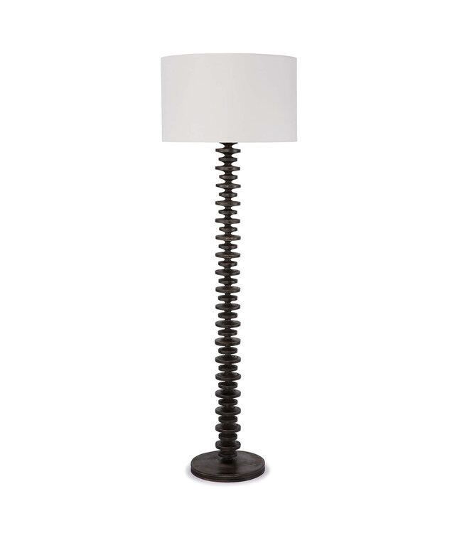 Ebony Fish Floor Lamp