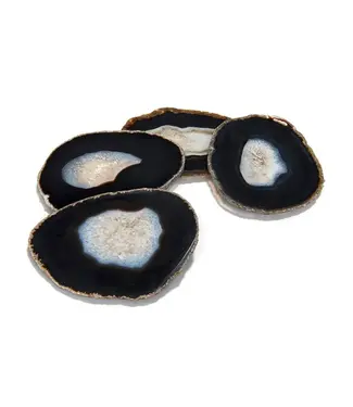 Gemstone Agate Coasters - Midnight