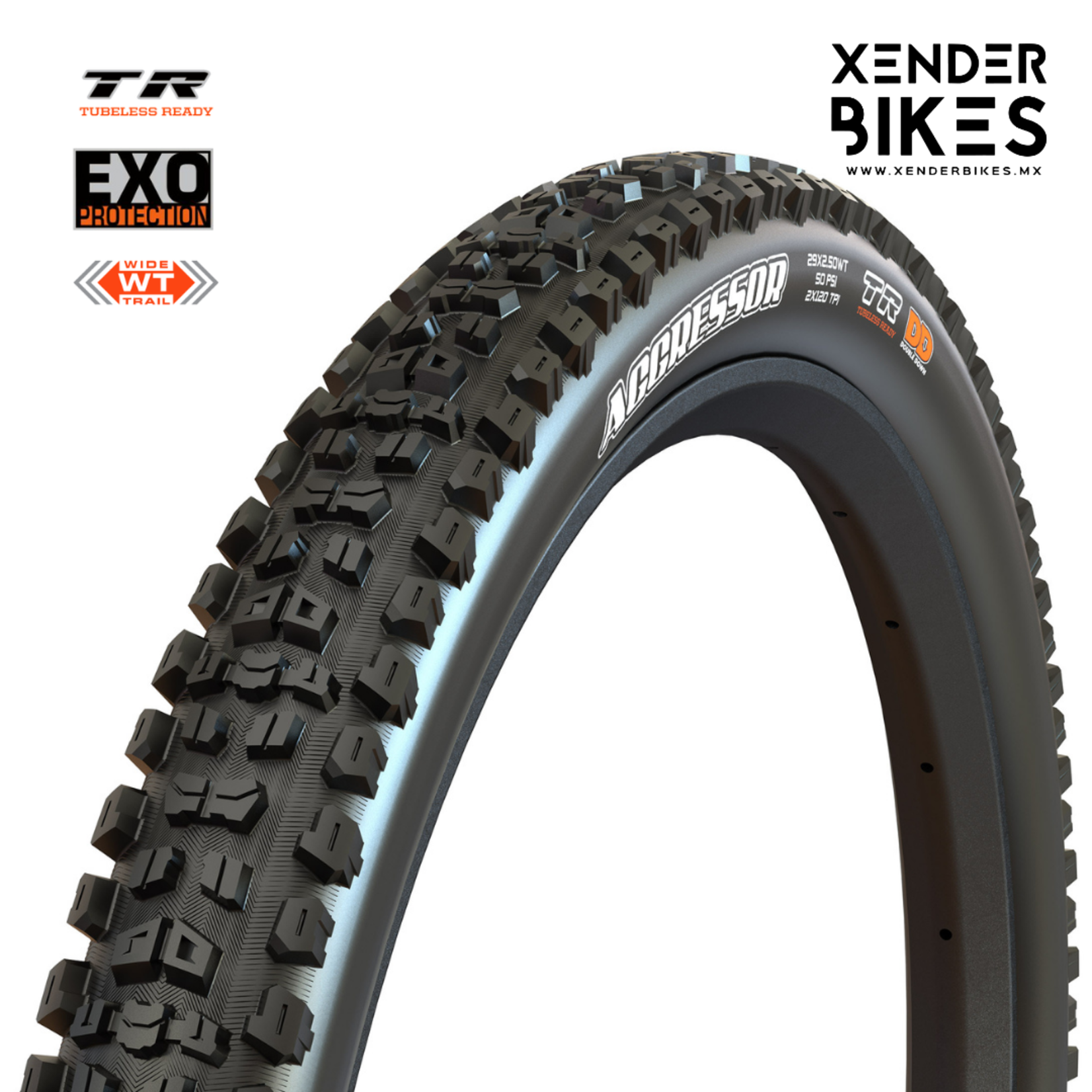 MAXXIS MAXXIS AGGRESSOR 29 X 2.50 WT/EXO/TR/60TPI