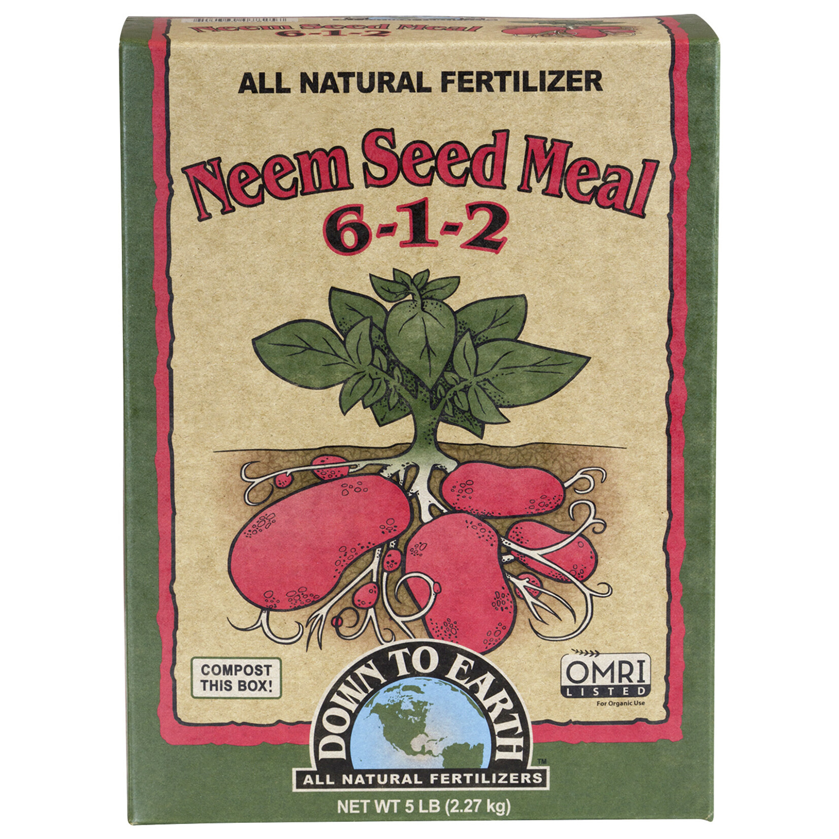 Down To Earth Down To Earth Neem Seed Meal 5lb