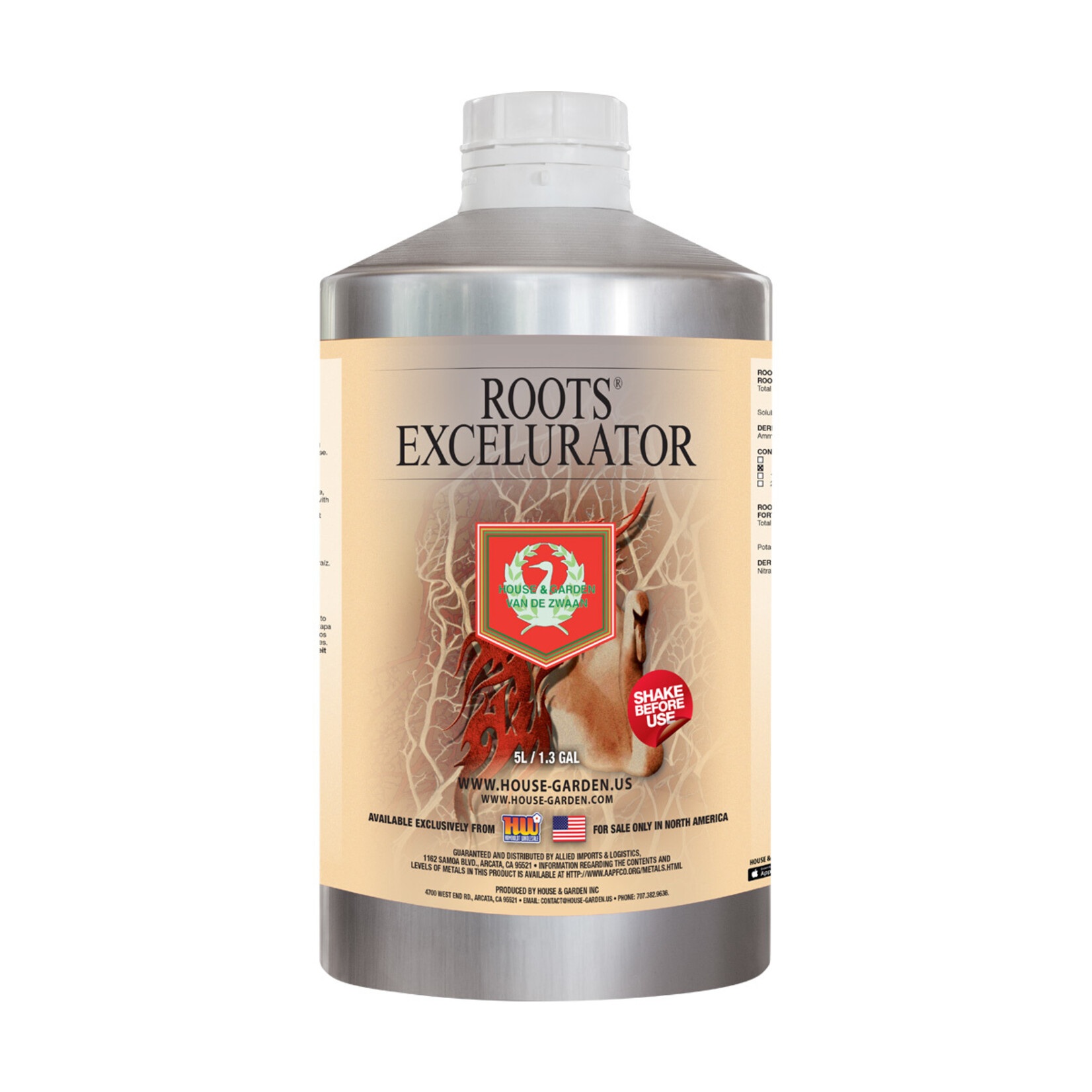 House & Garden House & Garden Roots Excelurator SILVER 5 Liter