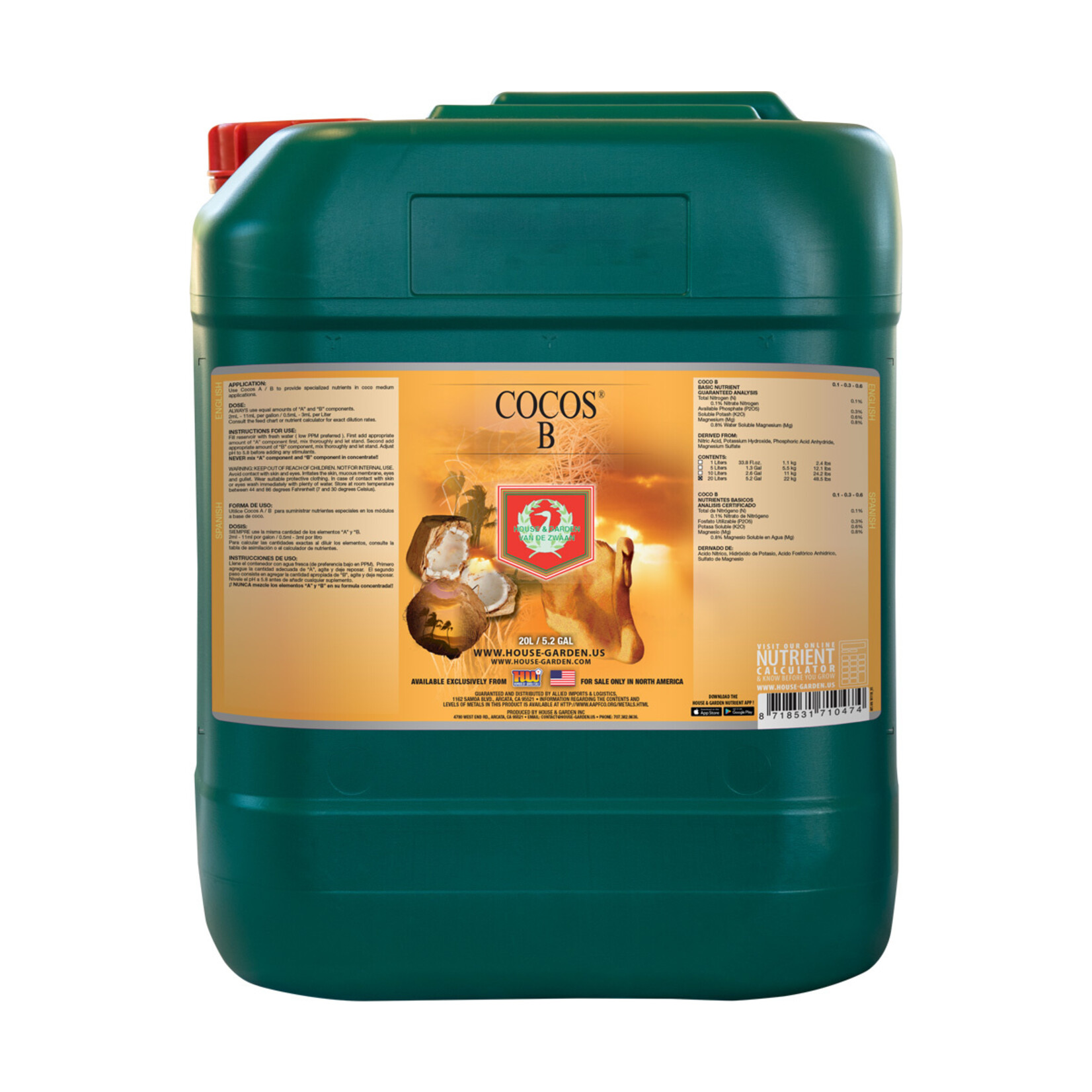 House & Garden House & Garden Cocos B 20 Liter