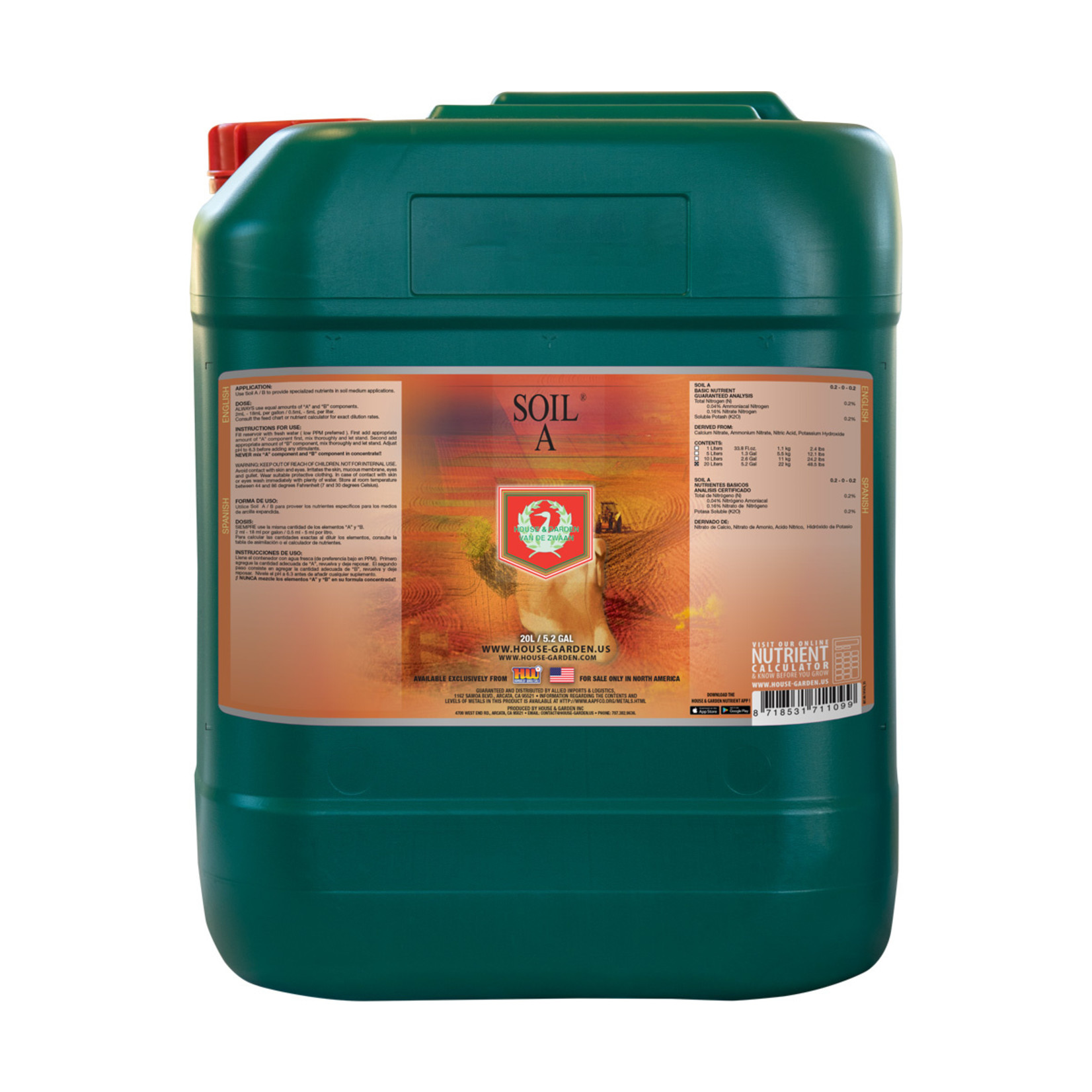 House & Garden House & Garden Soil A 20 Liter
