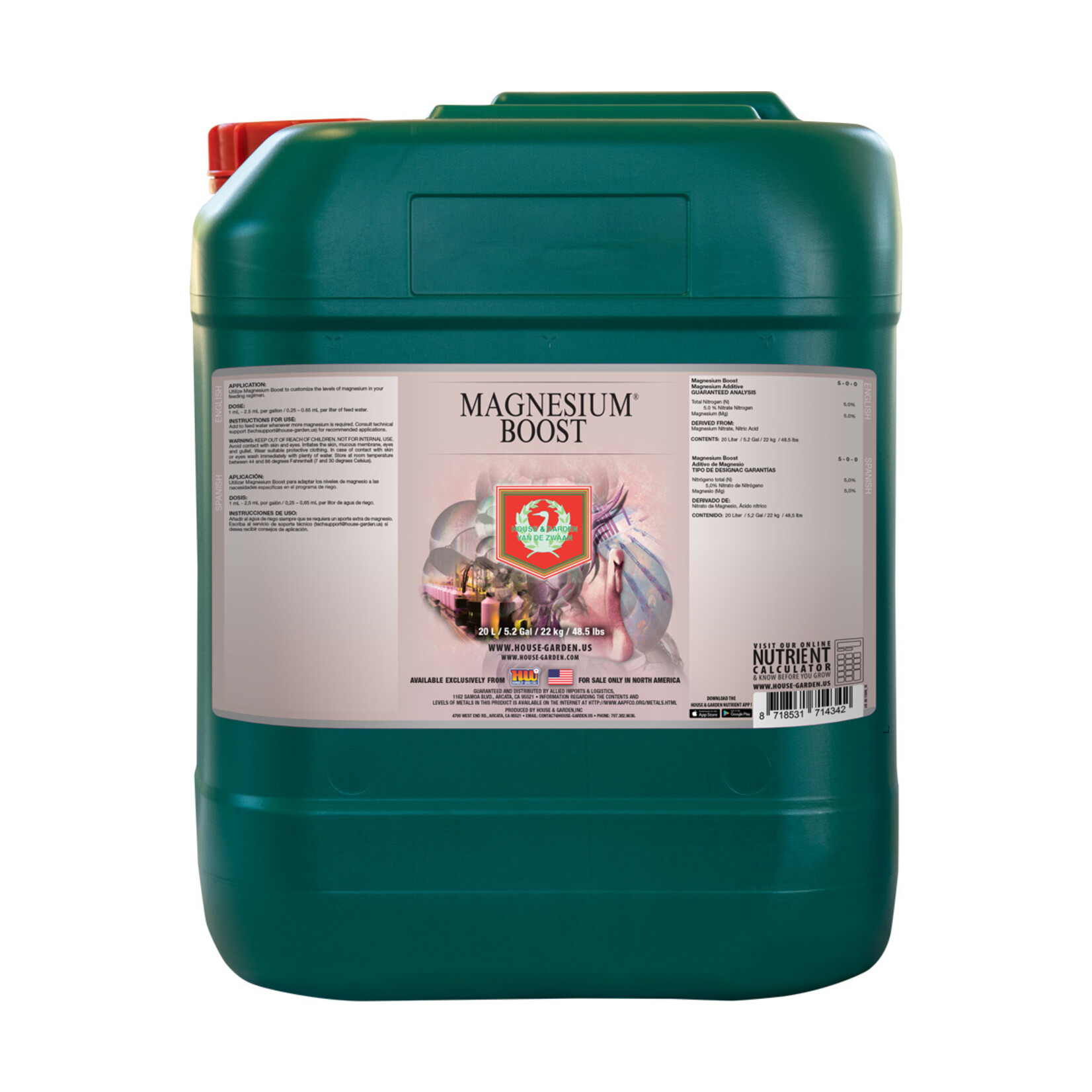 House & Garden House & Garden Magnesium Boost 20 Liter