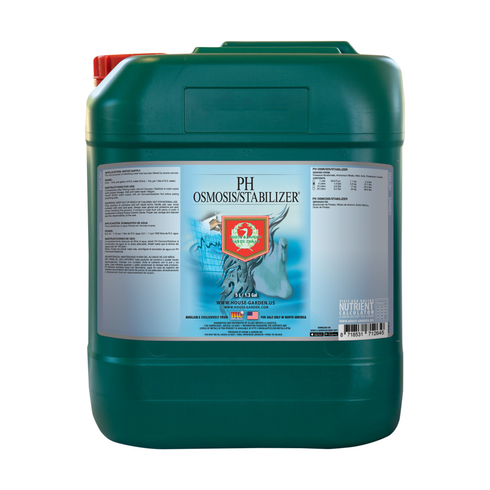 House & Garden House & Garden pH + Osmosis Stabilize 5 Liter