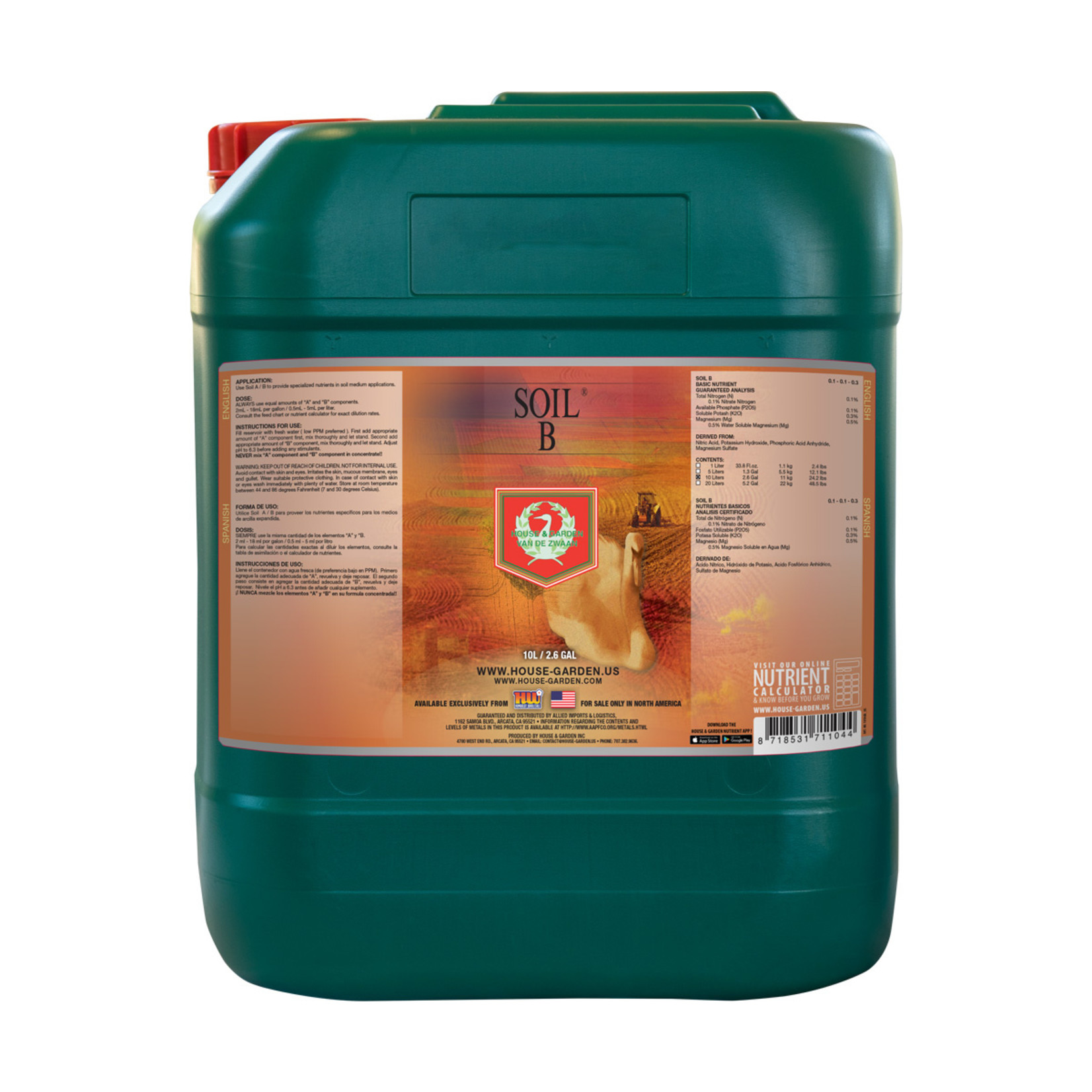 House & Garden House & Garden Soil B 10 Liter