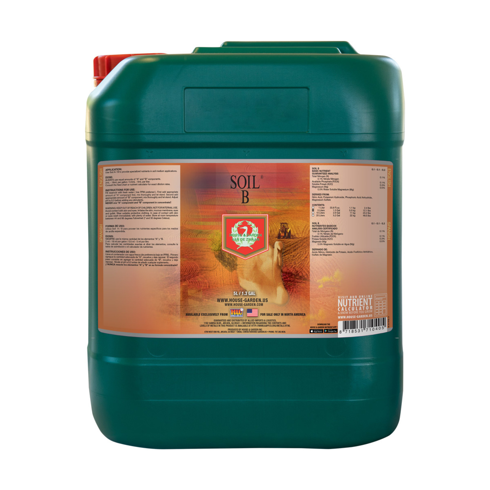 House & Garden House & Garden Soil B 5 Liter
