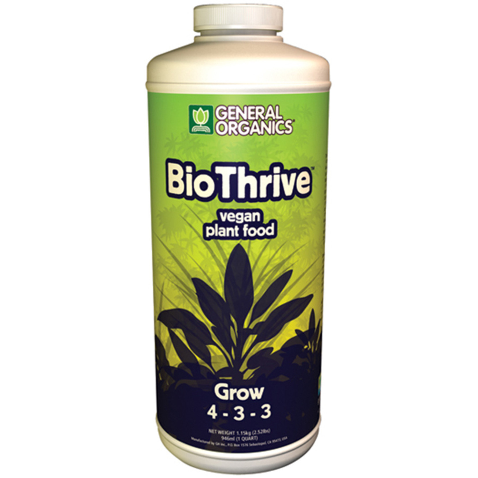 General Organics BioThrive Grow 1 Quart