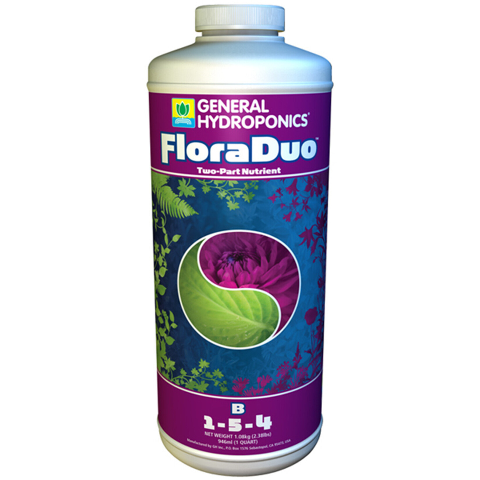 General Hydroponics GH FloraDuo B 1 Quart