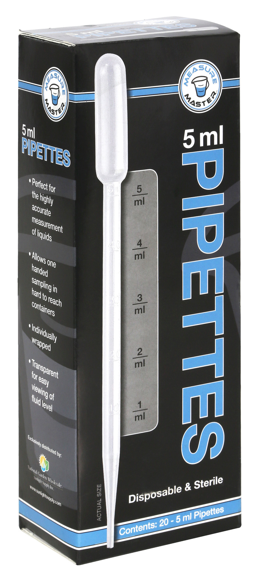 Measure Master Pipettes 5ml TJS Hydroponics