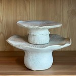 Mushroom Shaped Stoneware Pedestal