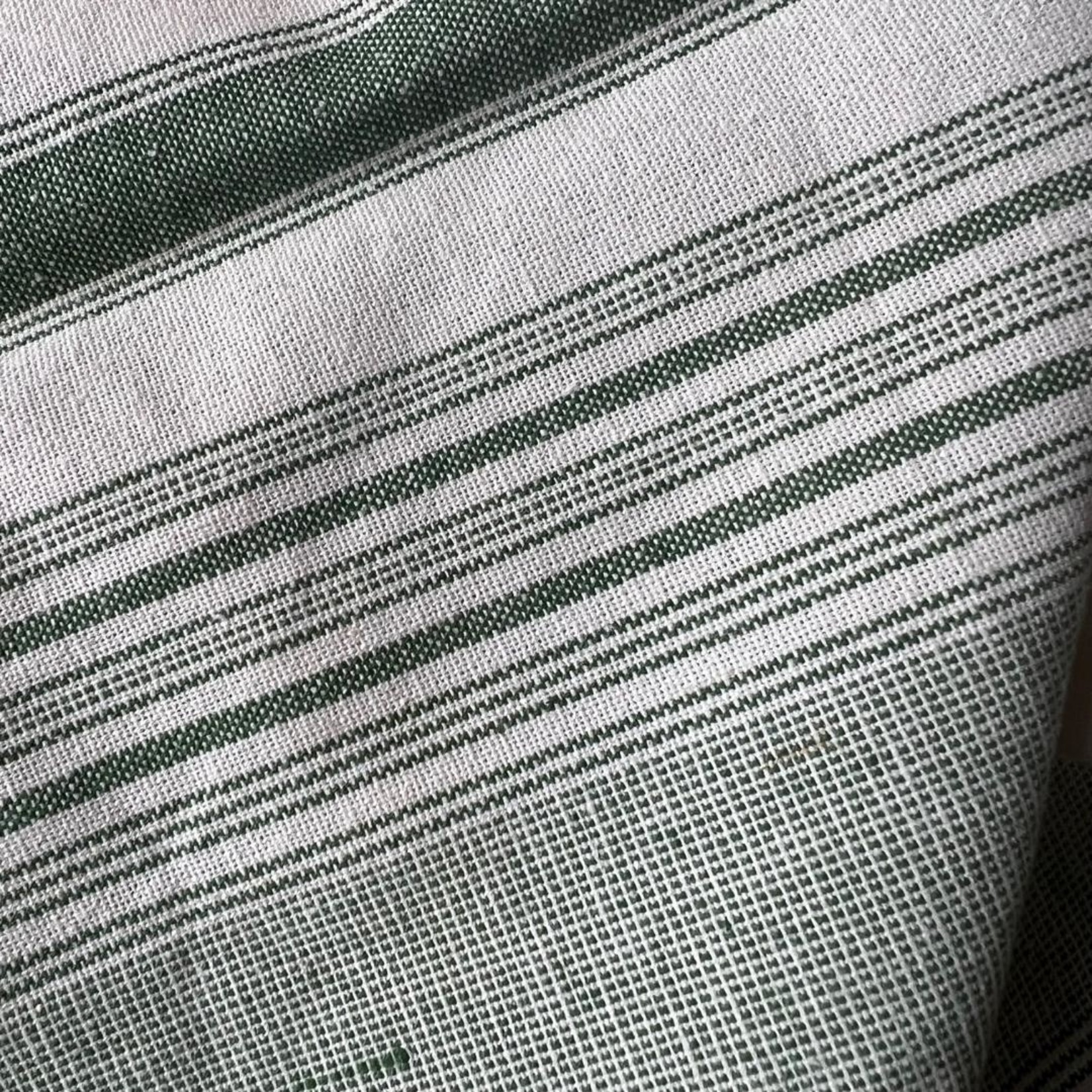Woven Stripe Towel-Green