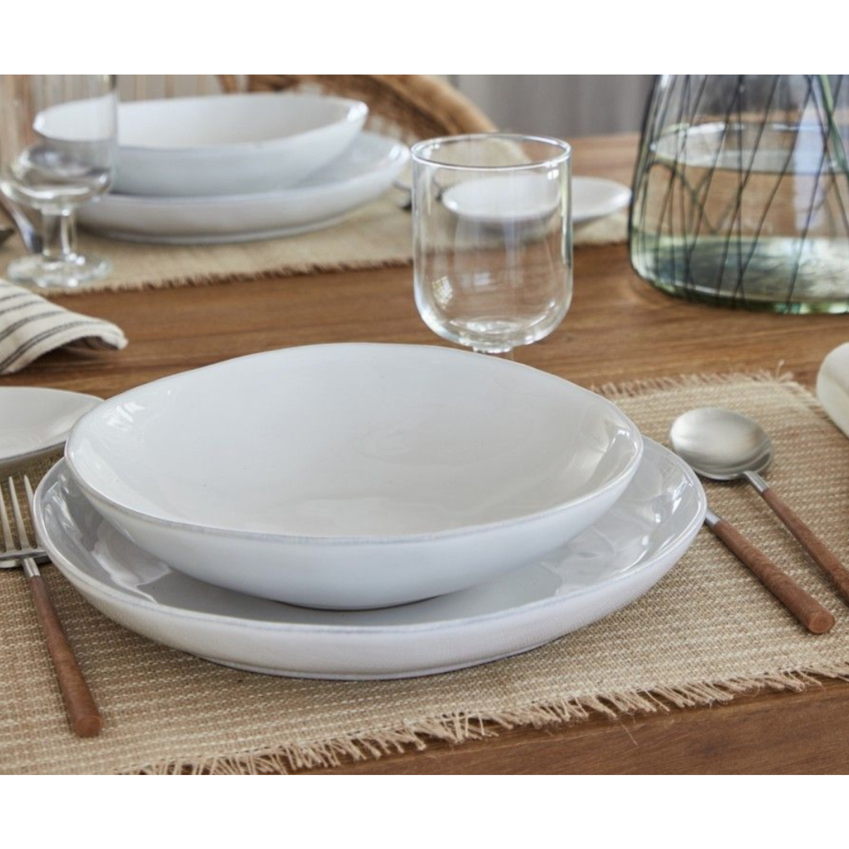 Livia Dinner Plate - White