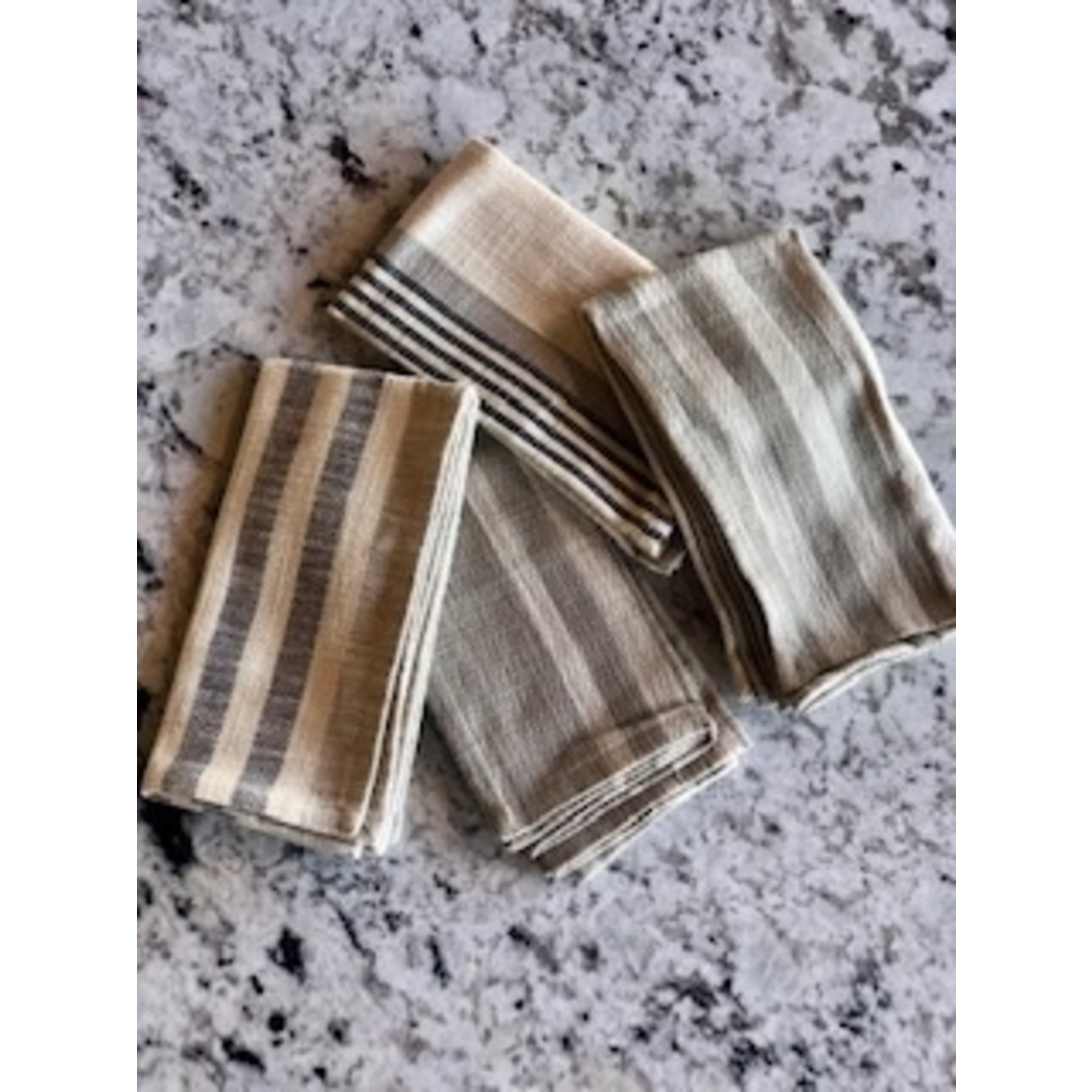 Woven Cotton Striped Napkin
