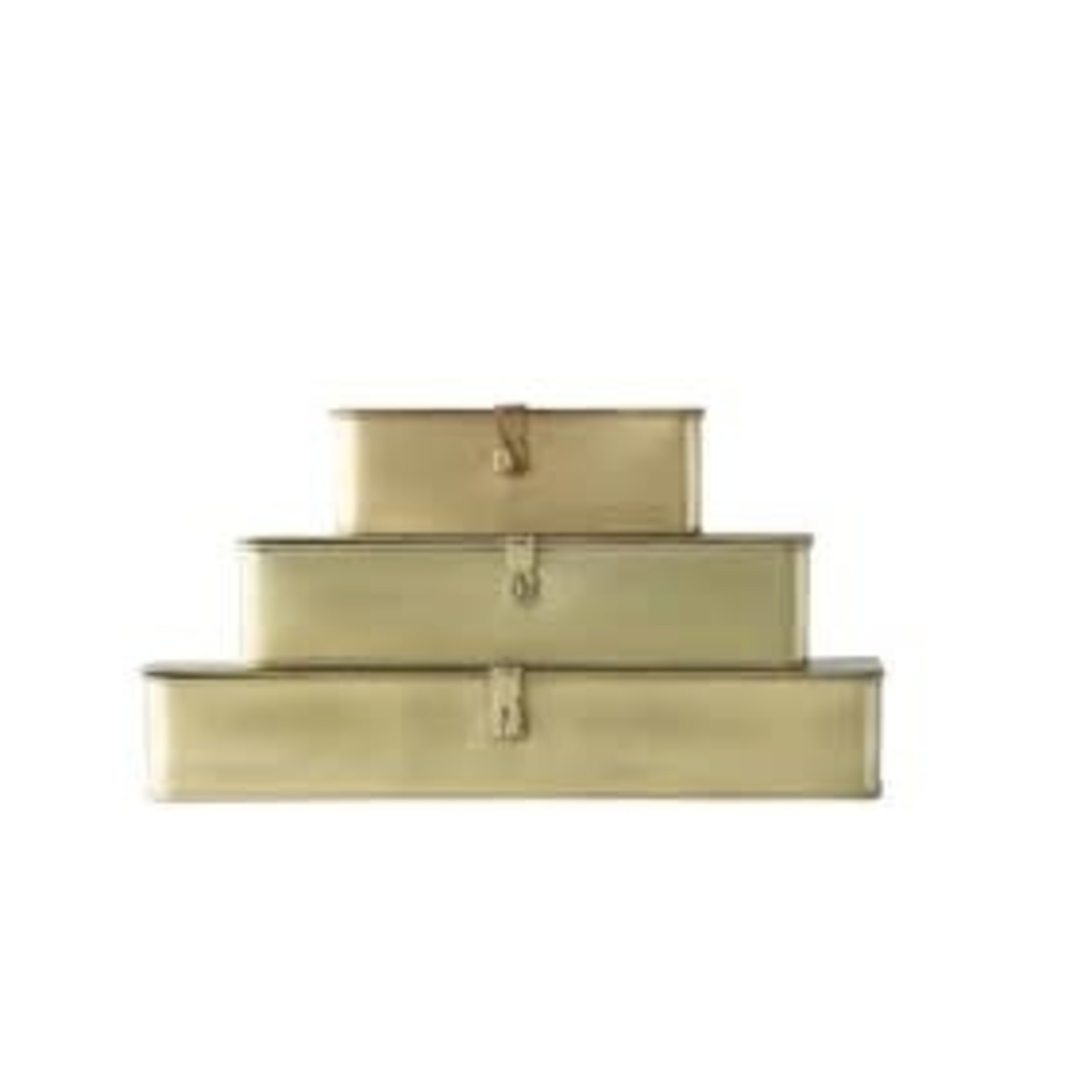 Decorative Metal Box | Brass Finish