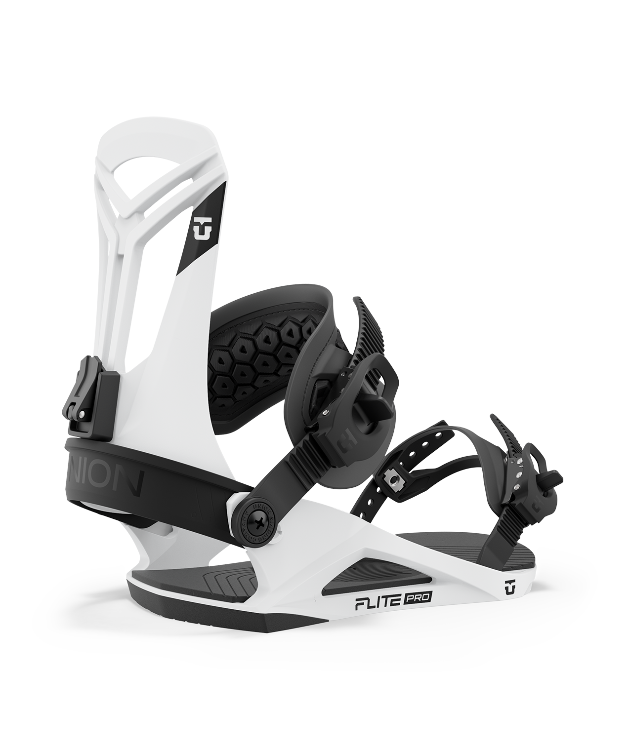 Union Flite Pro Snowboard Bindings 2024 - White - Faction Boardshop