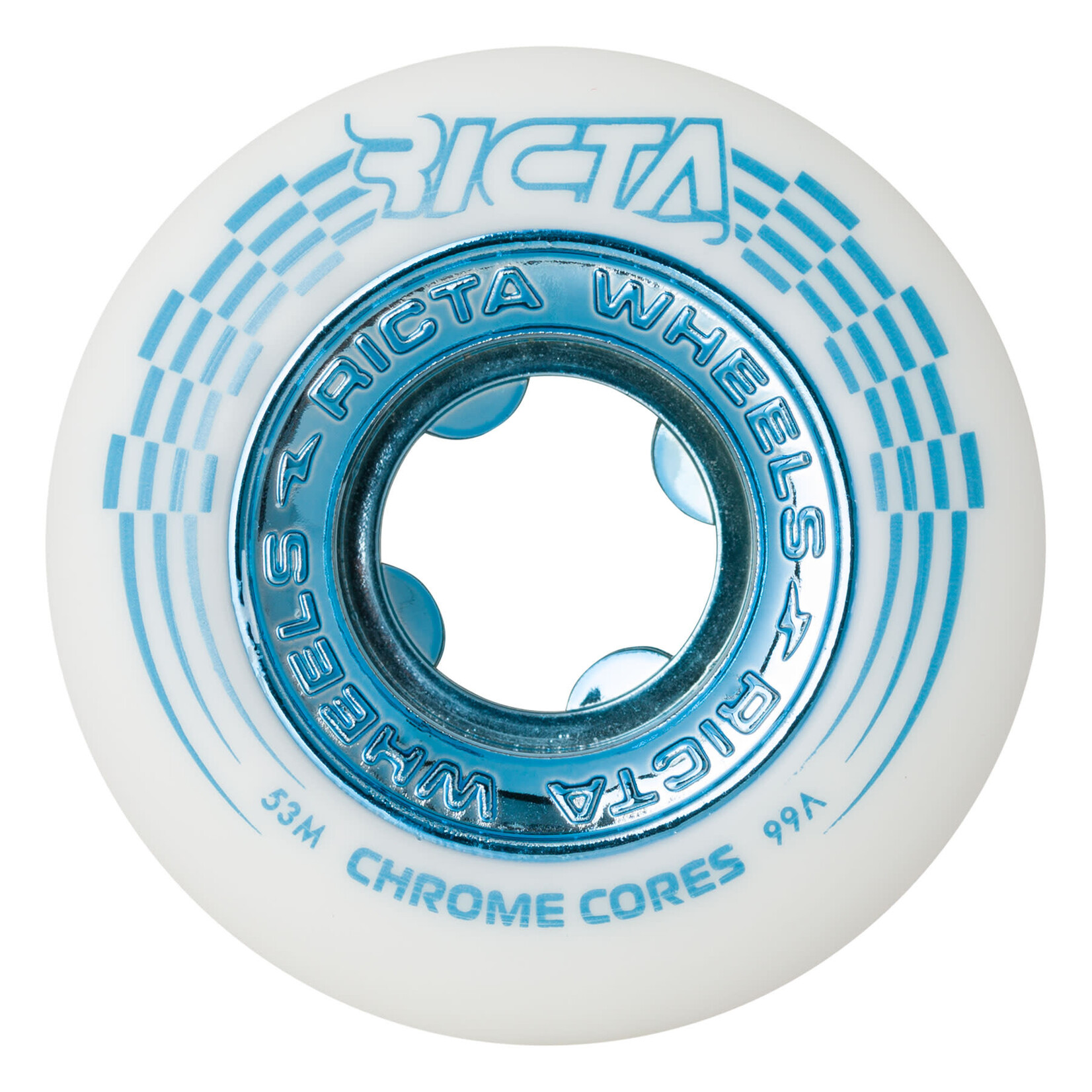 Ricta Ricta Chrome Core Teal 99a Skateboard Wheels - 53mm