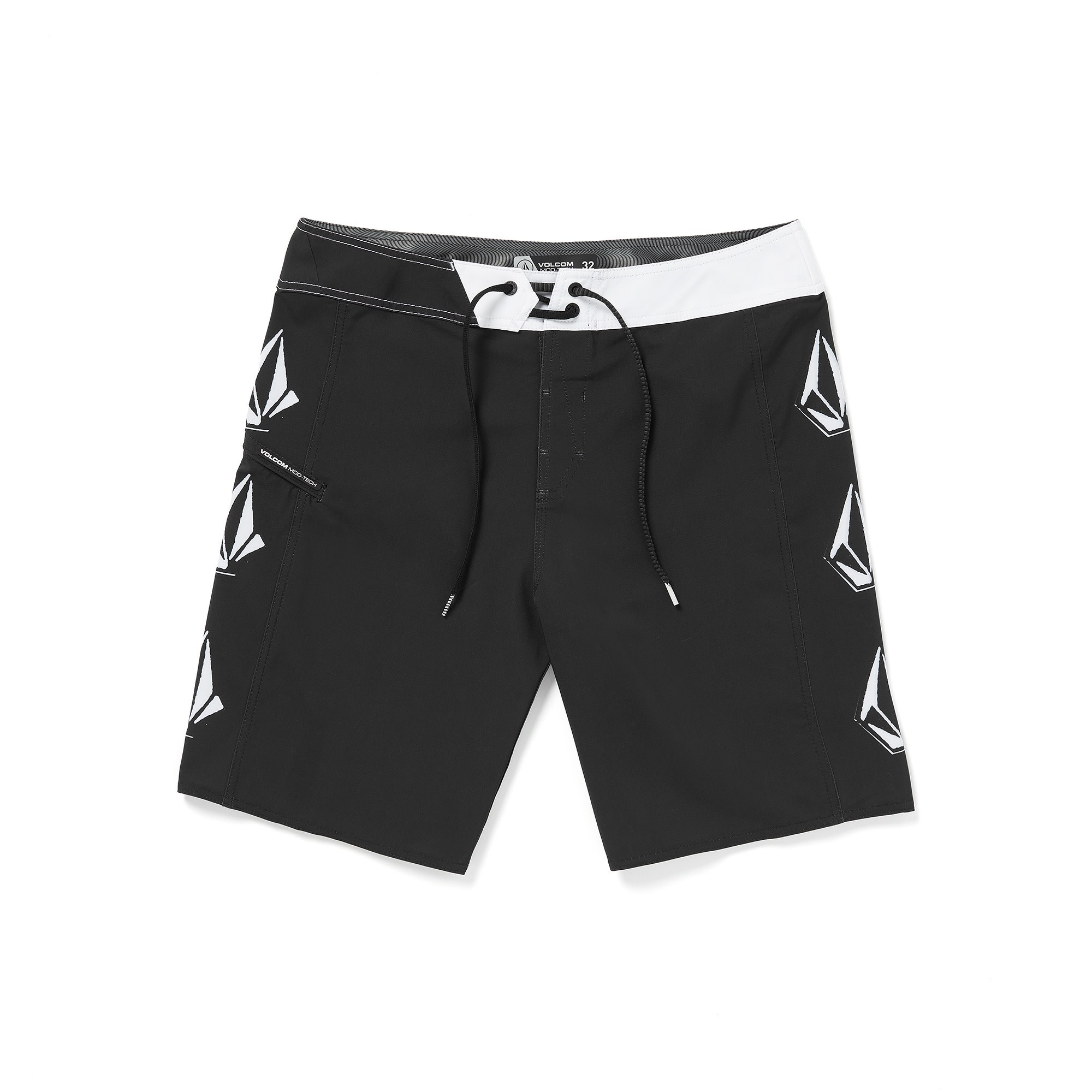 Volcom Lido Iconic Mod 19 Boardshorts - New Black - Faction