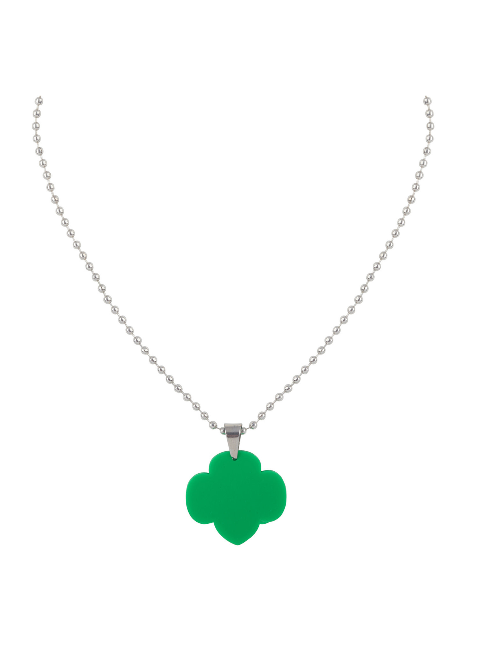 Girl Scout Trefoil Charm Necklace -TFF