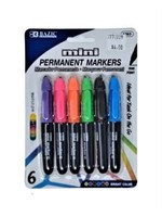 Mini Permanent Markers 6pk