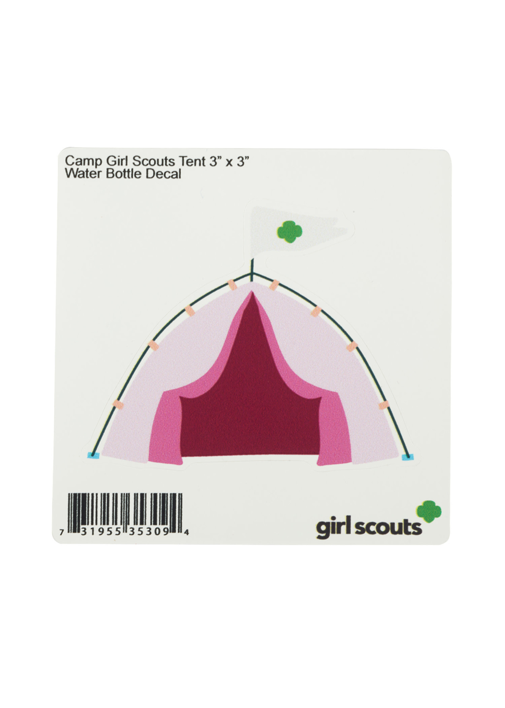 Girl Scout Tent Decal - Clearance