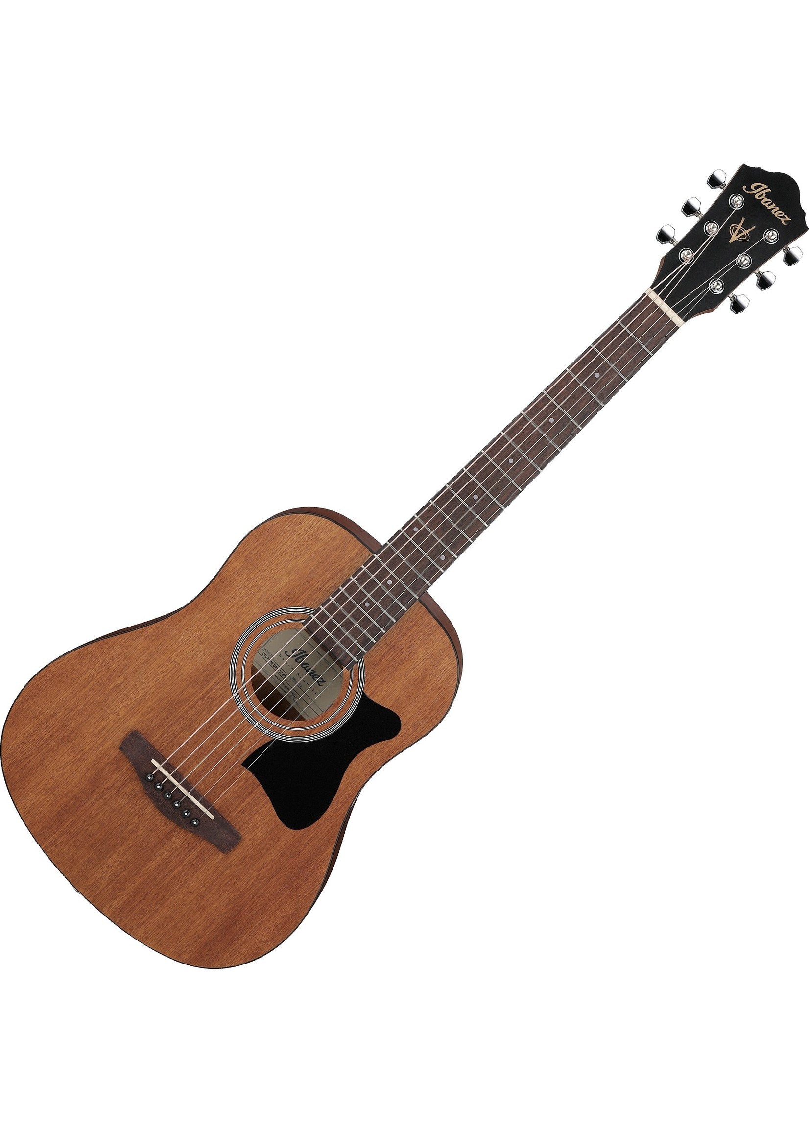 IBANEZ Ibanez V44MINIOPN 6-String RH Short Scale Mini Dreadnought Acoustic Guitar – Open Pore Natural w/ Gig Bag v-44-mini-opn