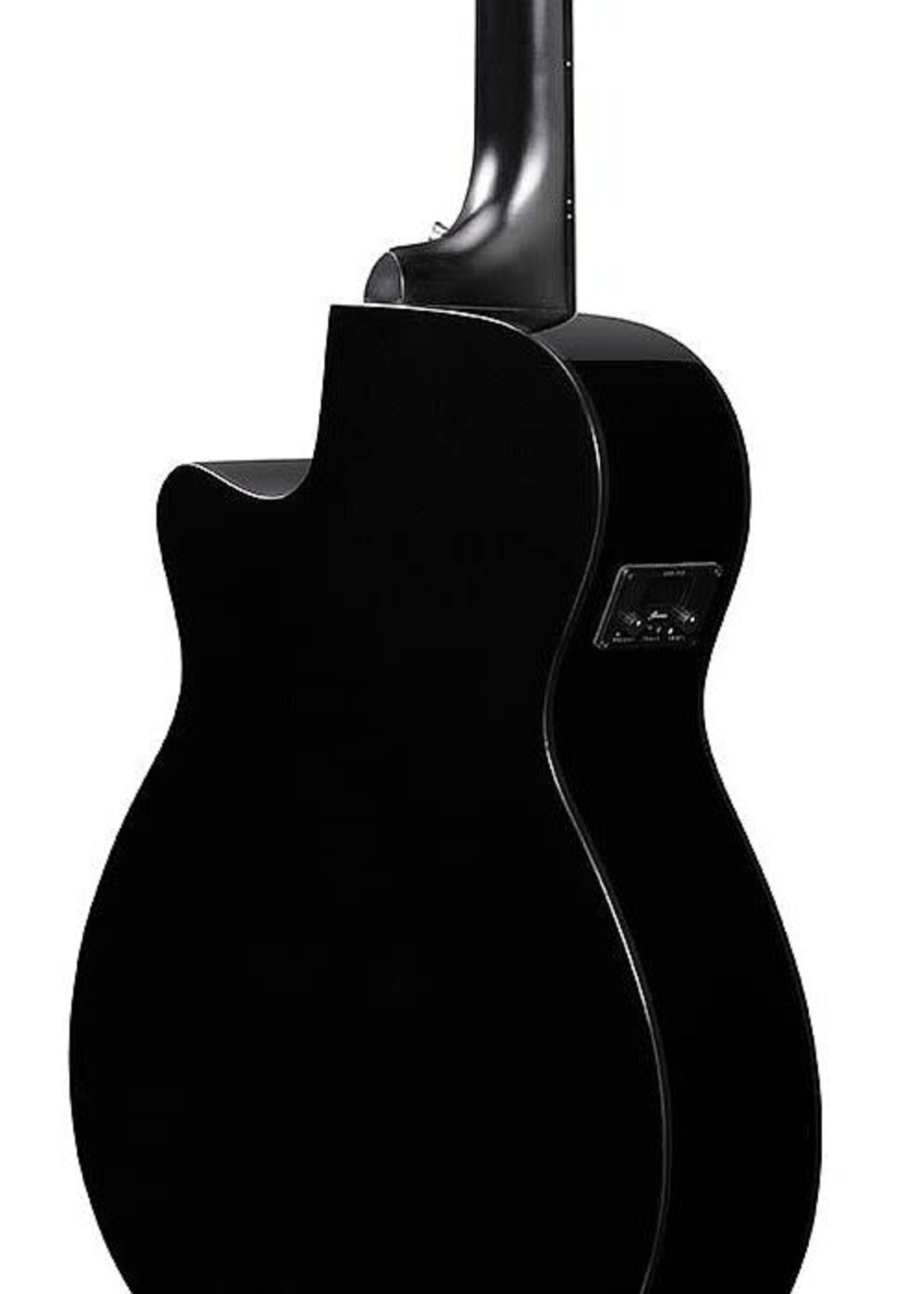 IBANEZ Ibanez AEG5012BK AEG Series 12-String RH Acoustic Electric Guitar-Black High Gloss aeg-5012-bk