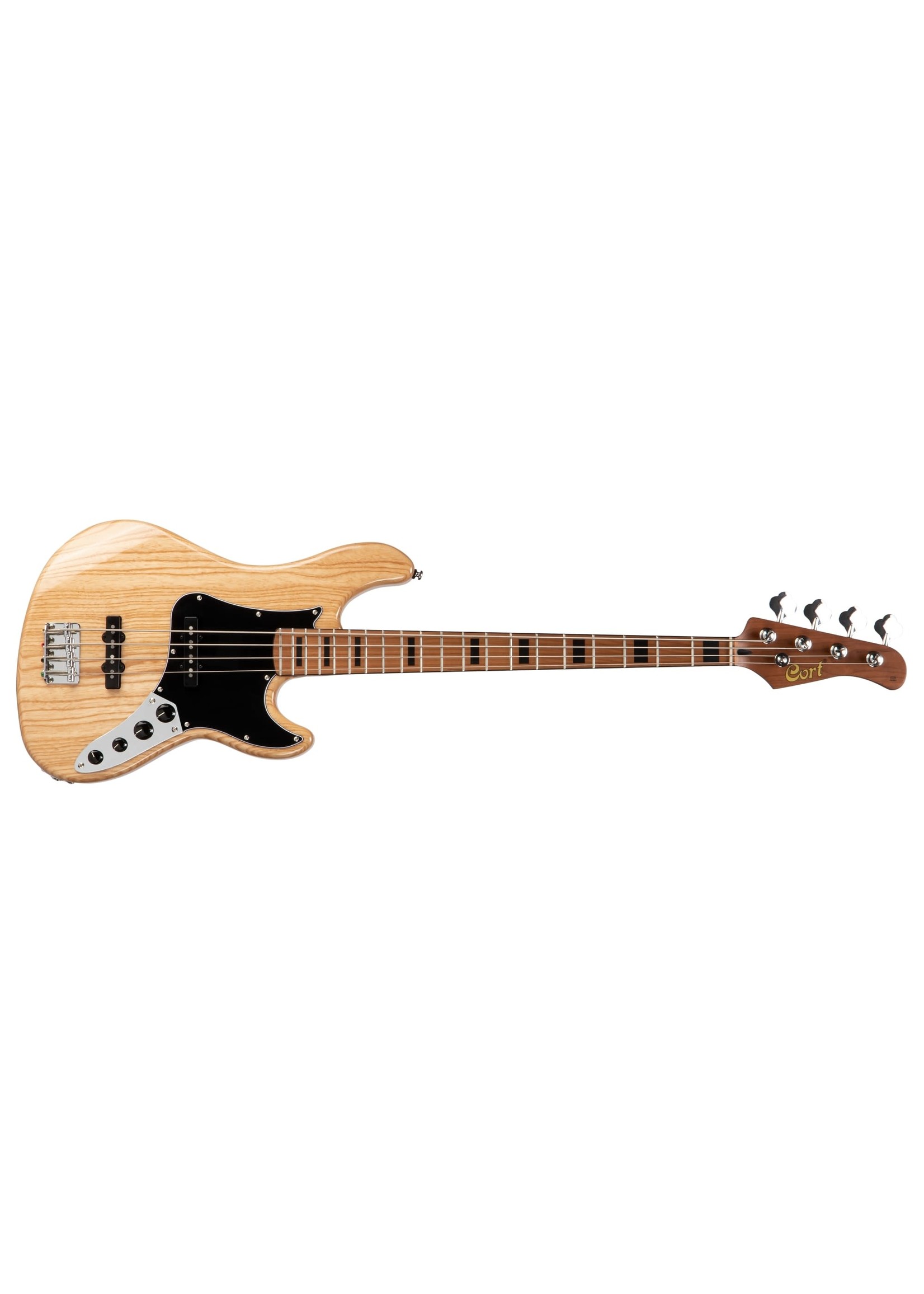 Cort Cort Guitars GB Series Roasted Maple Electric Bass, Natural