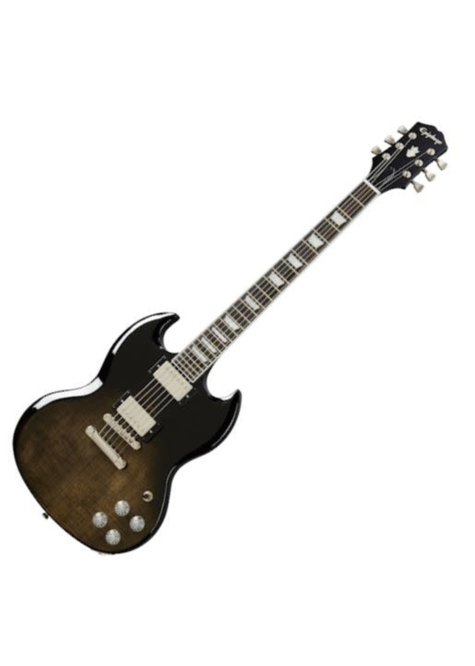 Epiphone Epiphone EISMFTBFNH SG Modern Figured 6-String RH Electric Guitar–Trans Black Fade EISMF-TBF-NH