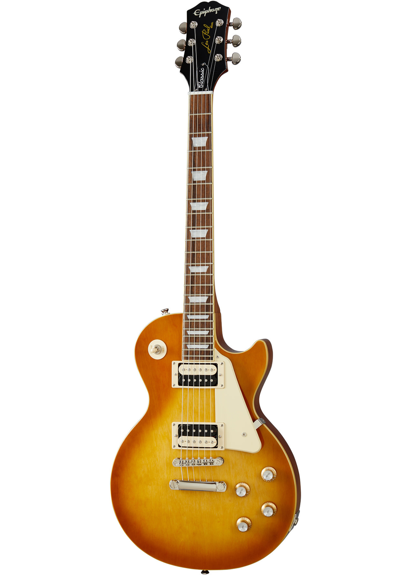 Epiphone Epiphone EILOHBNH Les Paul Classic 6-String RH Electric Guitar–Honeyburst Gloss eilo-hb-nh