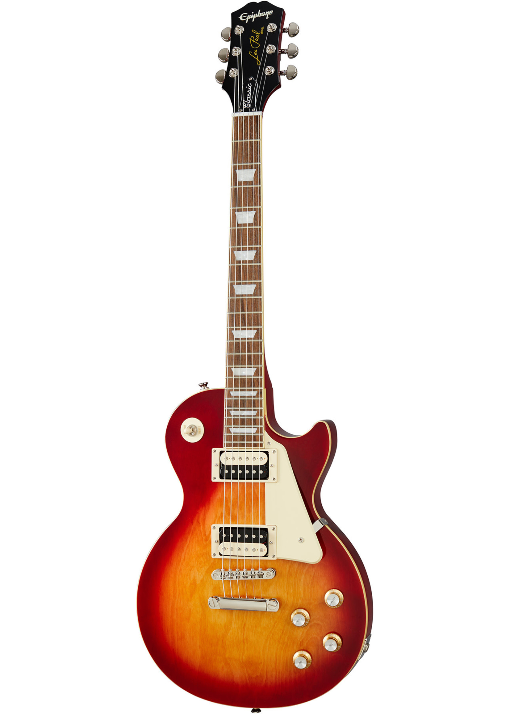 Epiphone Epiphone EILOHSNH Les Paul Classic 6-String RH Electric Guitar–Heritage Cherry Sunburst Gloss eilo-hs-nh