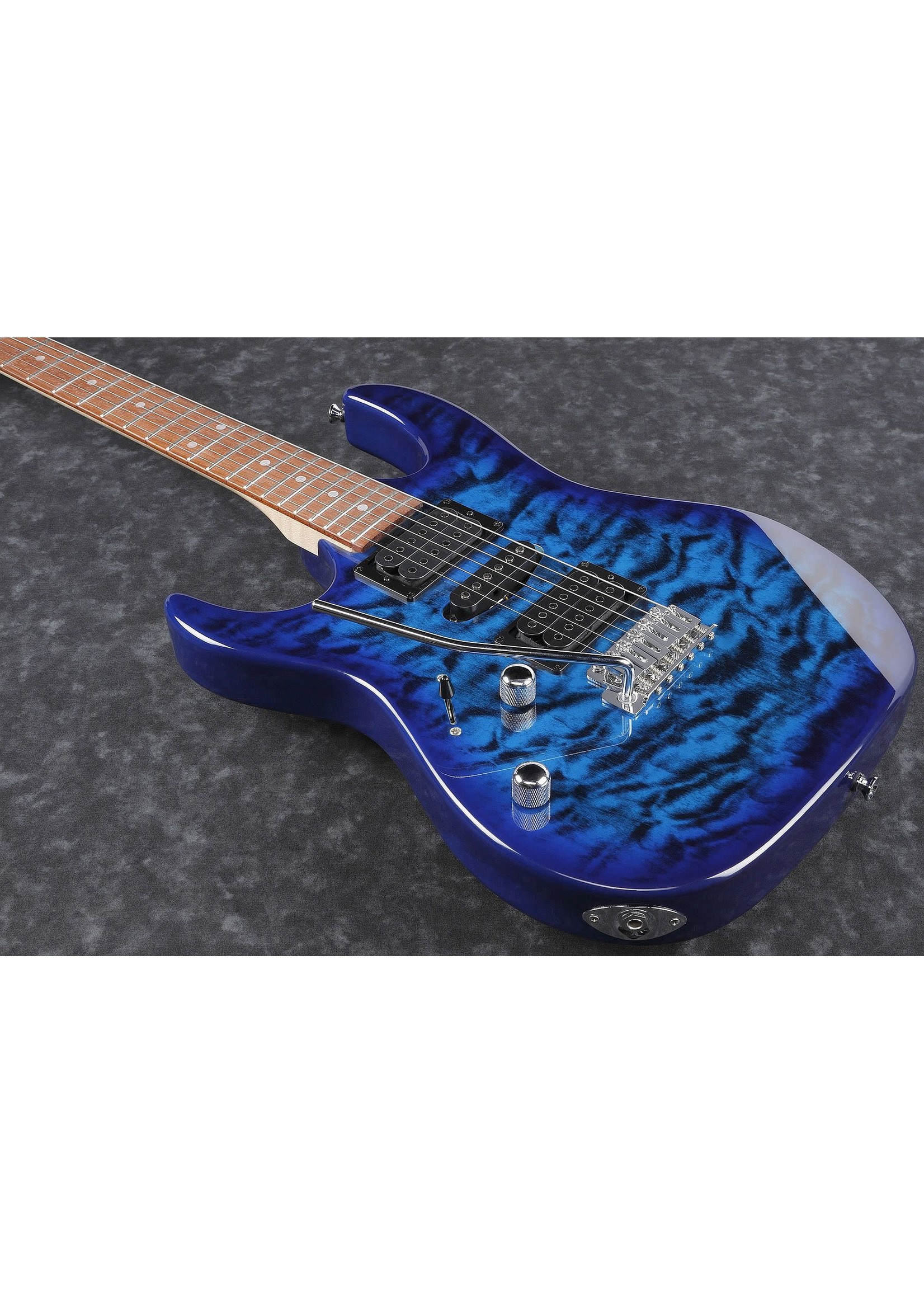 IBANEZ Ibanez GRX70QALTBB Gio RX Series 6-String  Electric Guitar-Transparent Blue Burst grx-70-qal-tbb
