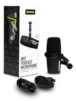 Shure Shure MV7 XLR/USB Dynamic Podcasting Microphone - Black