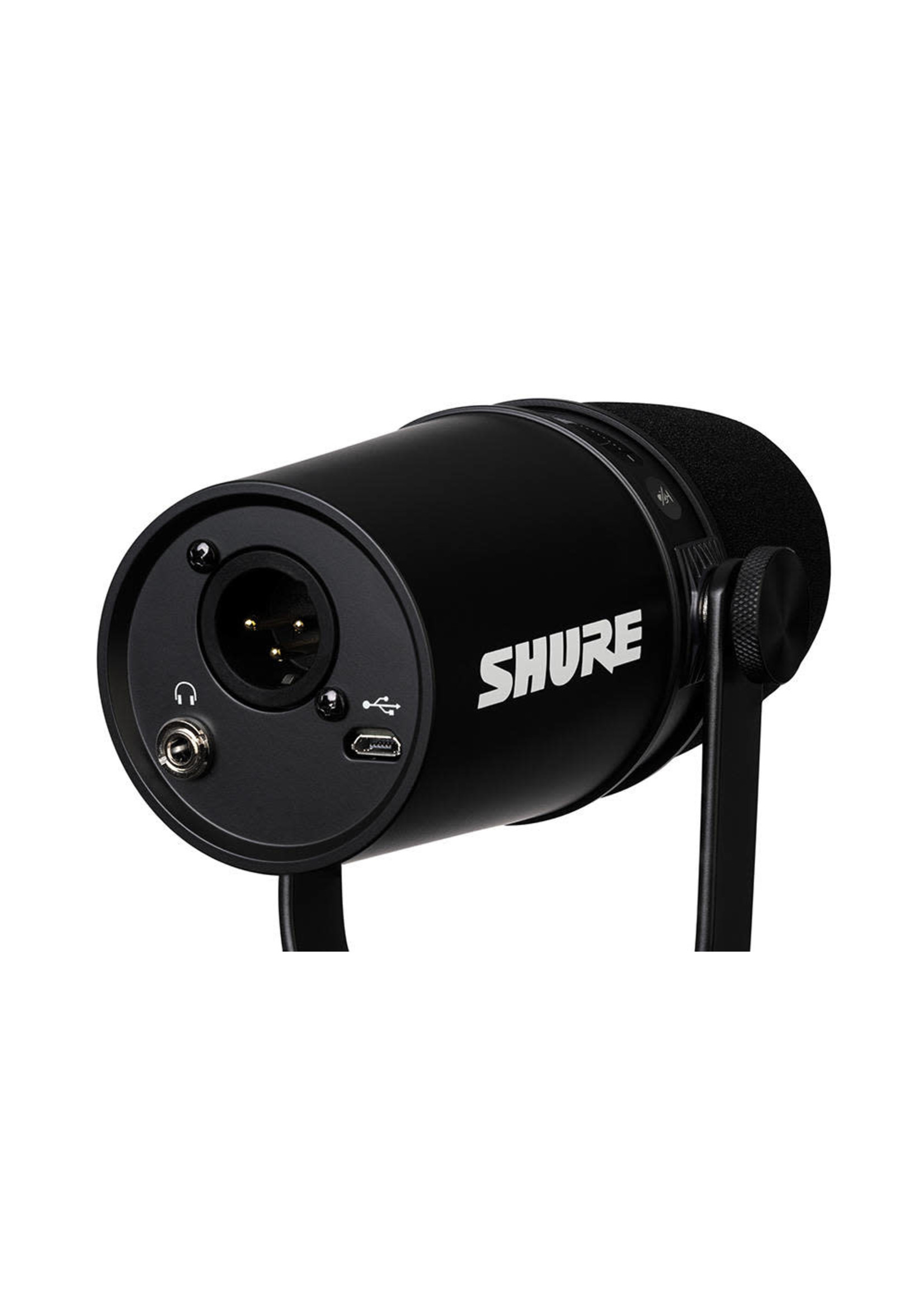 Shure MV7 Unidirectional Dual XLR/USB Podcasting Microphone, Black W/ACC  KIT MV7-K B