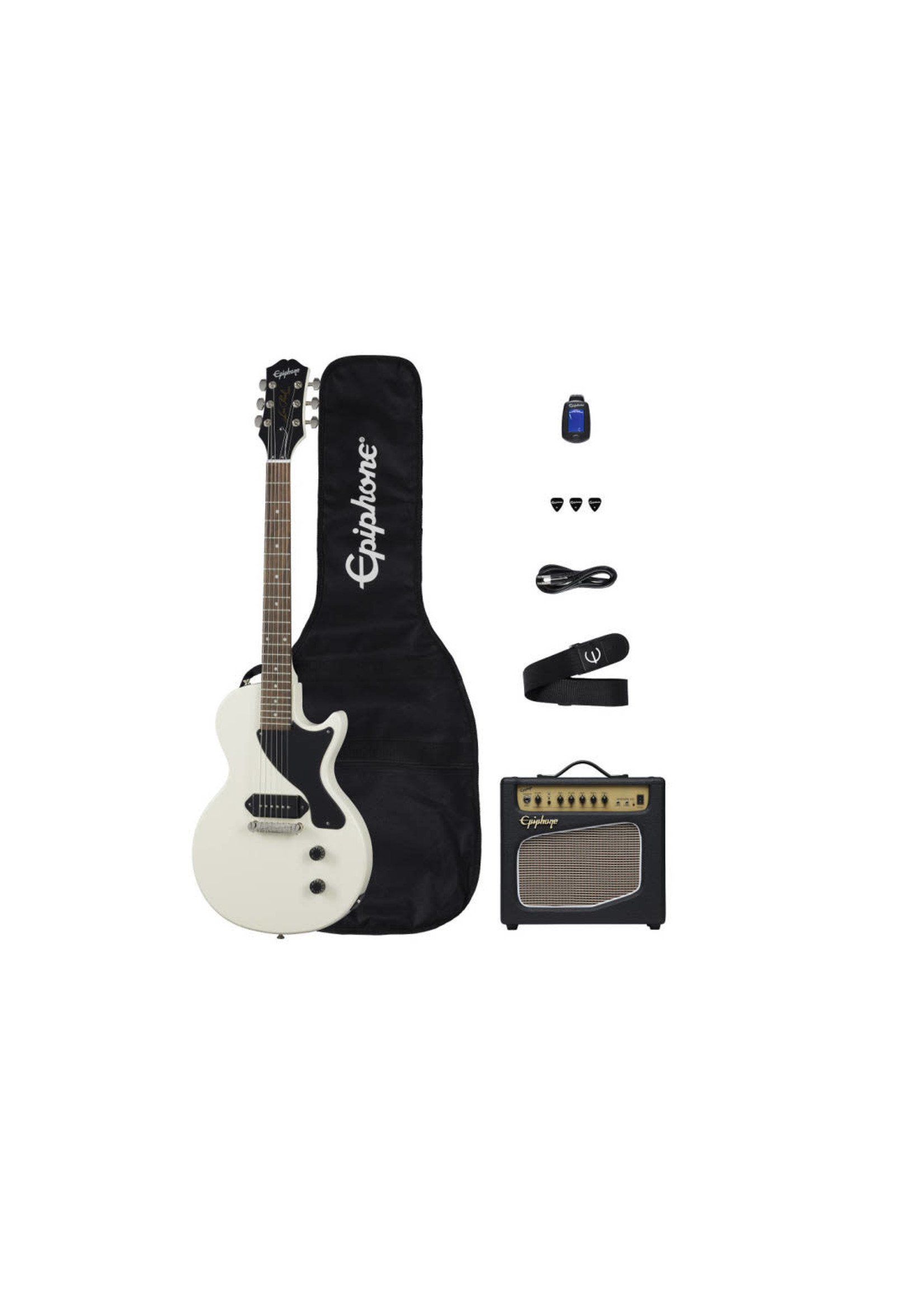 Epiphone Epiphone Billie Joe Armstrong Les Paul Junior Player Pack EIBJALPJCWNHPP