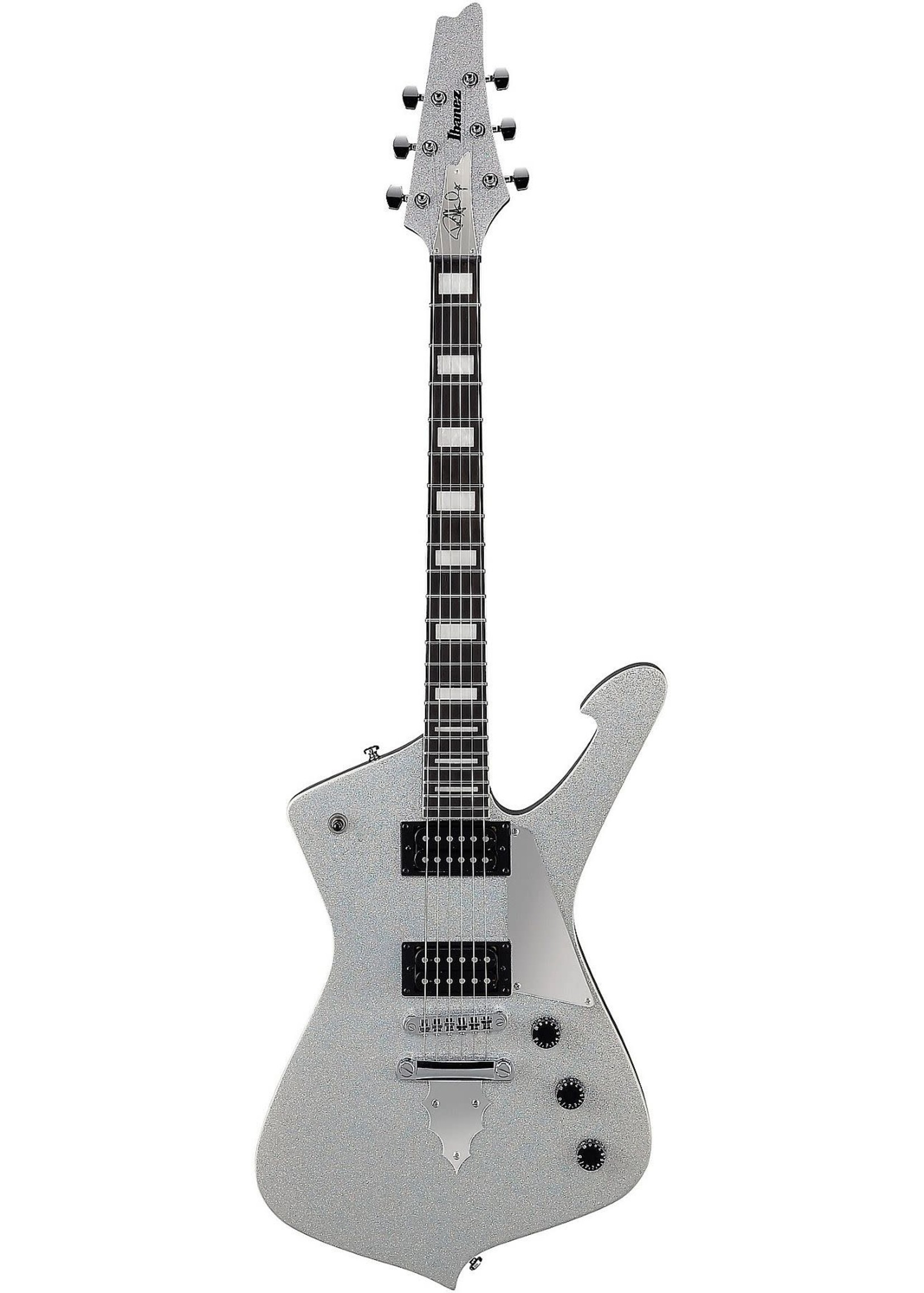 IBANEZ Ibanez PS60SSL Paul Stanley Signature 6-String RH Electric Guitar with Gigbag-Silver Sparkle ps-60-ssl