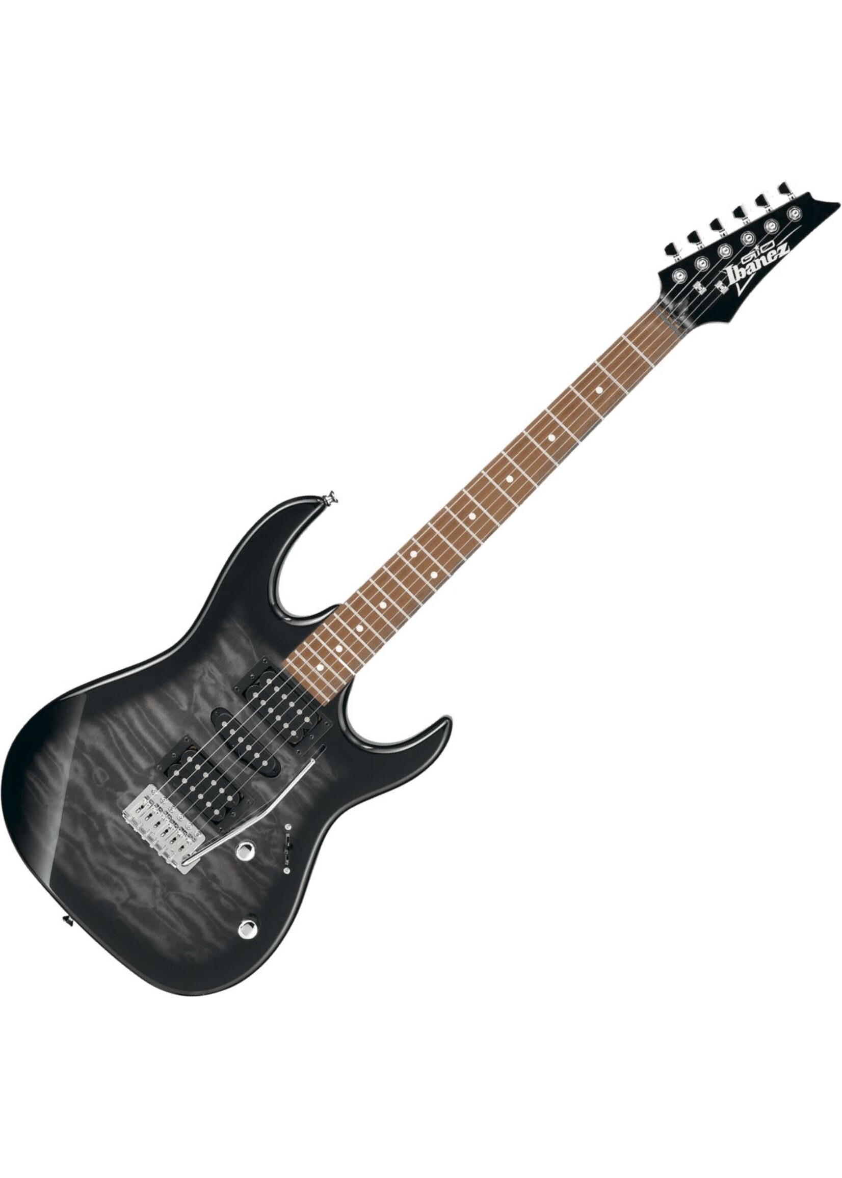 IBANEZ Ibanez GRX70QATKS Gio RX Series 6-String RH Electric Guitar-Transparent Black Sunburst grx-70-qa-tks