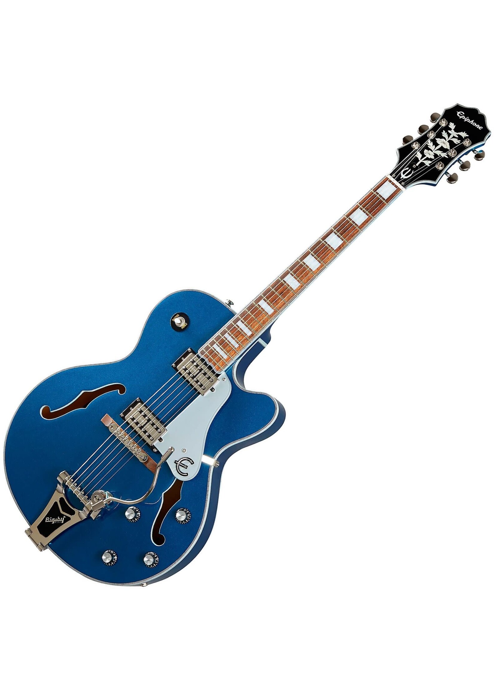 Epiphone Epiphone ETSWDBNB Emperor Swingster 6-String RH Hollowbody Electric Guitar-Delta Blue Metallic etswdbnb