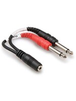 Hosa Y-Cable Mini to Dual 1/4'' TS Model: # YMP-434