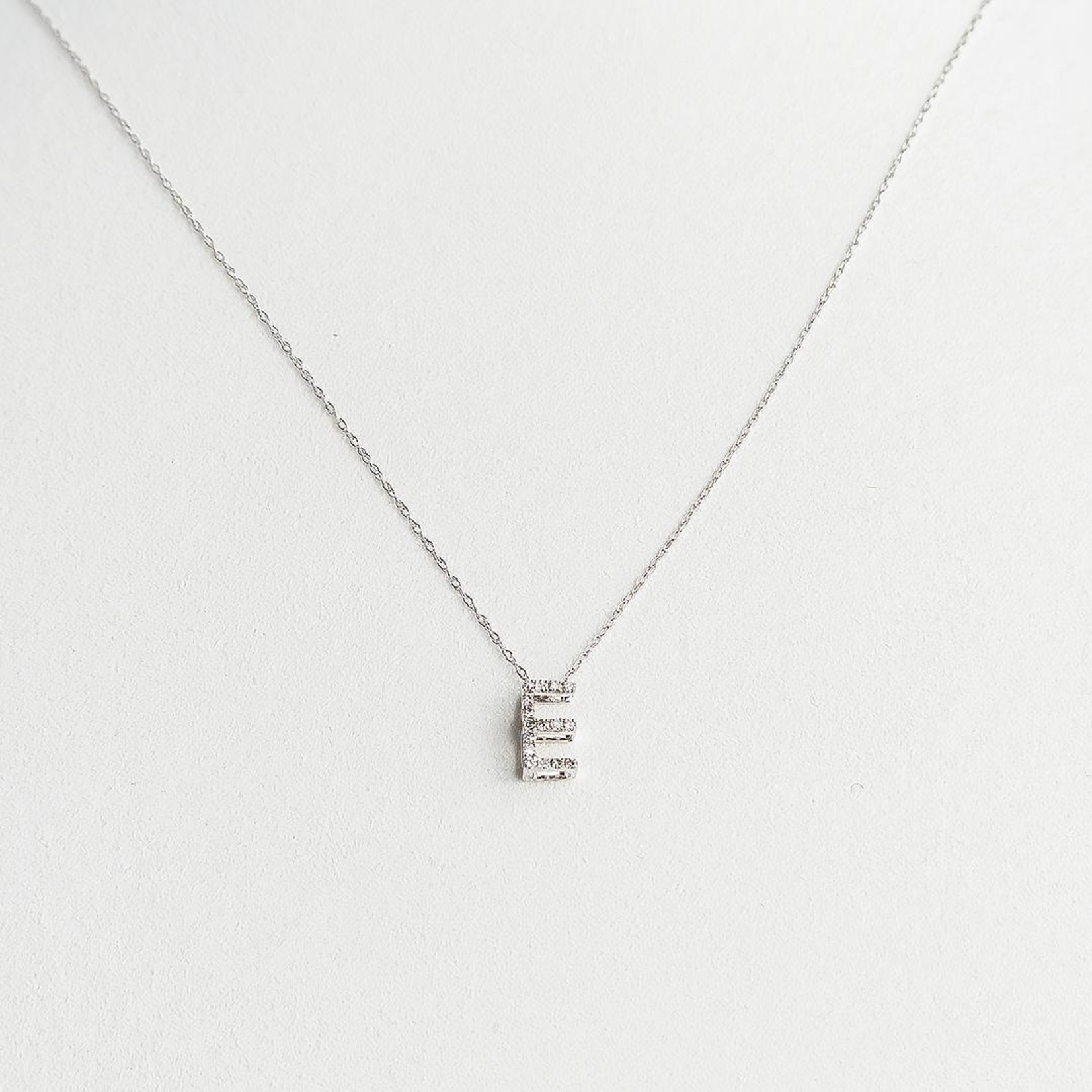 LXR Jewelry Pendant 14K DIA 0.10CT WG "E"