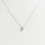 LXR Jewelry Pendant 14K DIA 0.10CT WG "F"