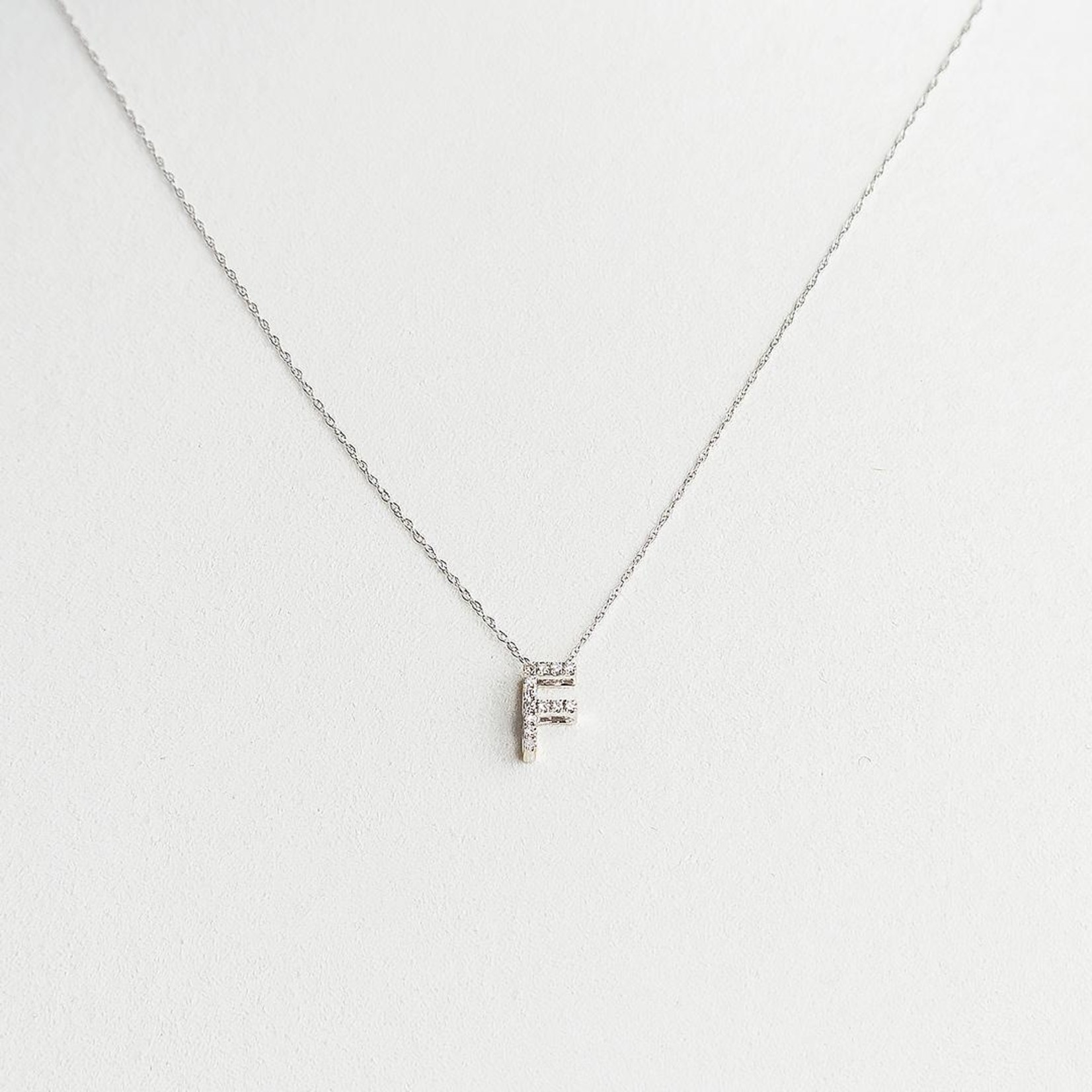 LXR Jewelry Pendant 14K DIA 0.10CT WG "F"