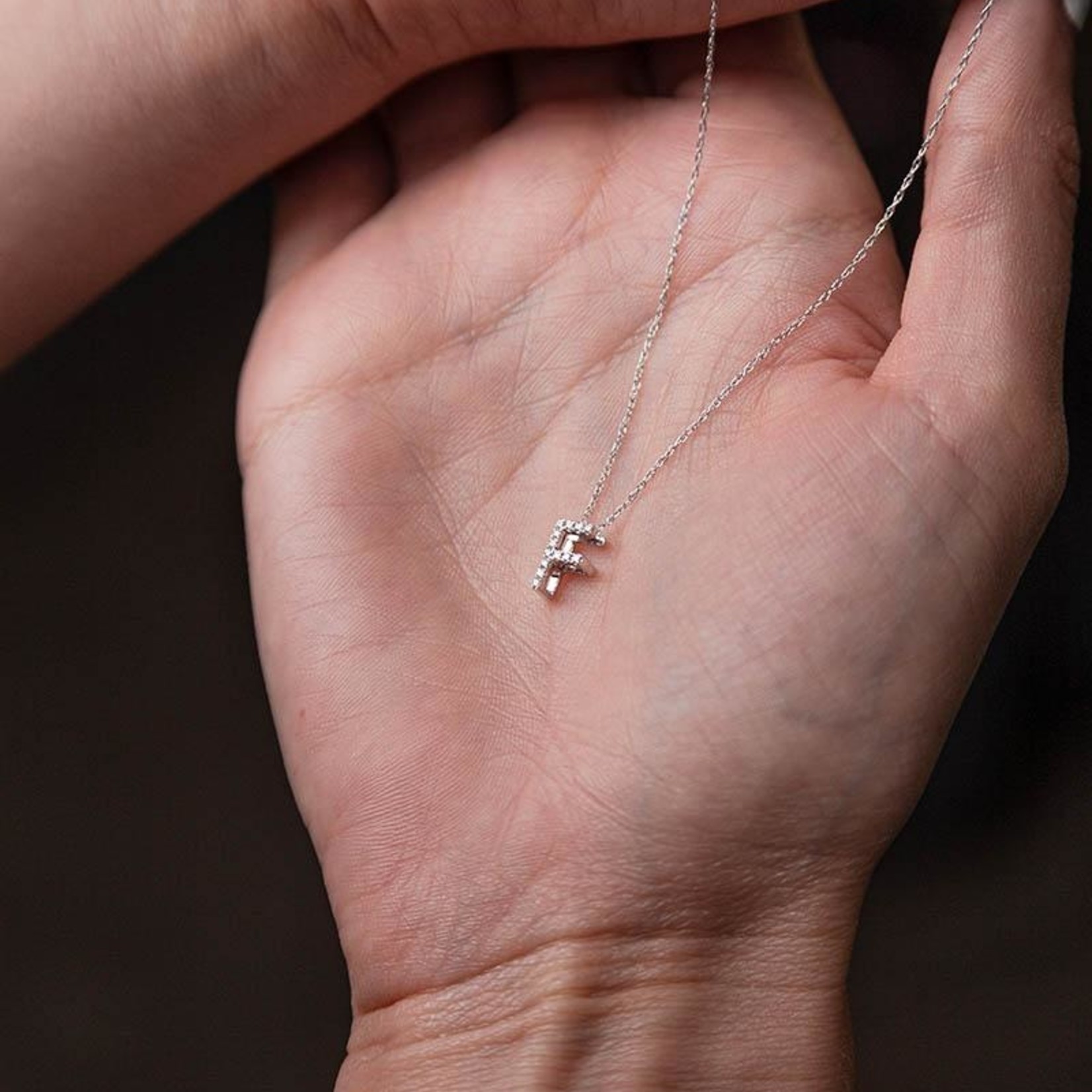 LXR Jewelry Pendant 14K DIA 0.10CT WG "F"